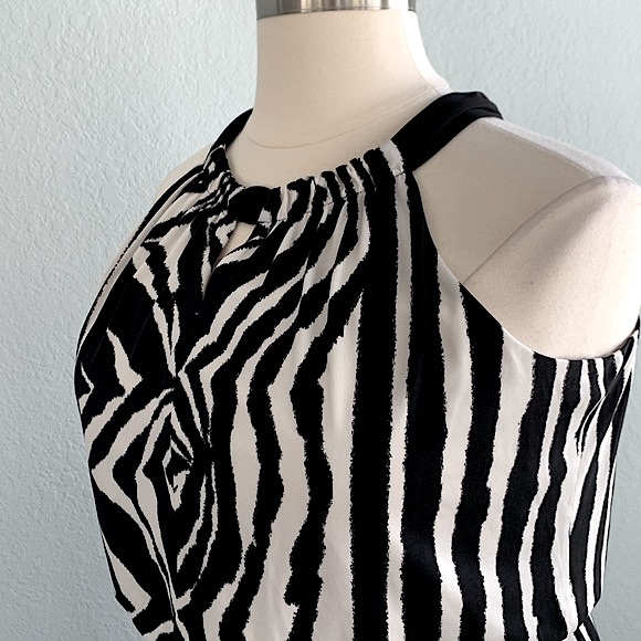 Chico’s Zebra Print Maxi Knit Dress - Picture 9 of 16